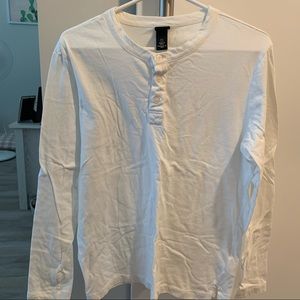 White Buttoned T-Shirt